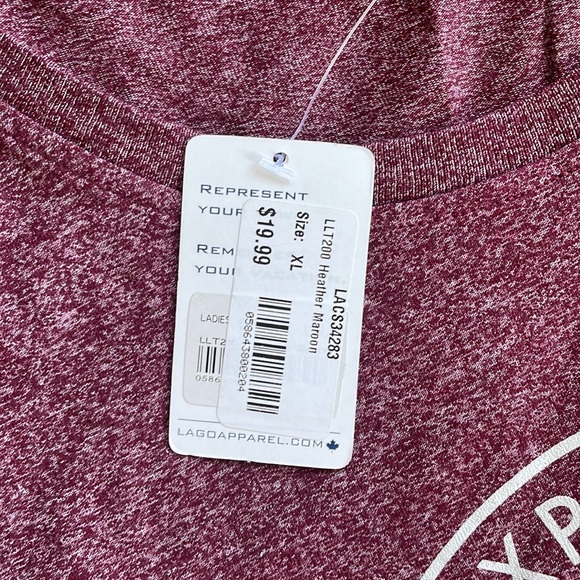 Women's Maroon Explore Banff Canada Tee - Picture 4 of 4